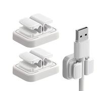 Sujetacables Adhesivos - 3 Piezas Organizador Multifuncional Sin Taladro | Sujetador de Cables de Carga del Teléfono - Para Casa Residencia Oficina Escuela Apartamento Estudio Dormitorio