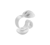 Sujetacables Inofix Clip Adhesivo Triple Blanco