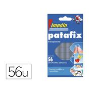 Sujetacosa Imedio Patafix Almohadilla Adhesiva Transparente Removible Blister De 56 Unidades