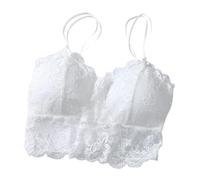 Sujetador acolchado de encaje para mujer, sujetador sin aros, tirantes delgados sexy, cómodo y suave, sujetador para dormir de verano, fino, transpirable, sujetador deportivo sexy para mujer, pechos