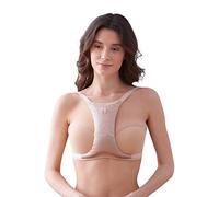 Sujetador Anti-Arrugas Sleep&Glow - Hecha de Seda Natural - Relleno con pequeñas Bolas de Espuma viscoelástica para una Mejor circulación del Aire - Prevención de Arrugas de Escote - Hecho en Europa