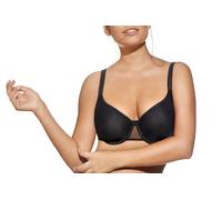 Selène Sujetador Sara Balconcino con aro para mujer Copa C/D/E Talla 90 Negro