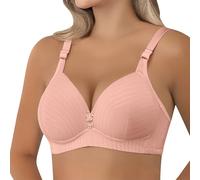 Sujetador balconette para mujer, tallas grandes, ropa interior, tirantes anchos, ligero, acolchado, lencería con aros, sujetadores de encaje, sujetadores deportivos, sujeción fuerte, Rojo de sandía