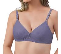 Sujetador balconette para mujer, tallas grandes, ropa interior, tirantes anchos, ligero, acolchado, lencería con aros, sujetadores de encaje, sujetadores deportivos, sujeción fuerte, Azul D., M