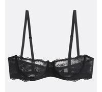 Sujetador balconnet, YSANDRE Mujer Talla 90B. Color Negro