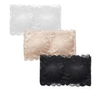 Sujetador Bandeau sin Tirantes de 3 Piezas, Tops sin Espalda, Sujetador para Mujer