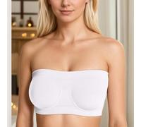 Sujetador bandeau sin tirantes de talla grande, sin forro, 3XL-6XL