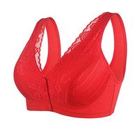 Sujetador Básico para Mujer Básicos Bandolera Ajustable Sujetador Tejido Cómodo Suaves Elástico SostéN transpirable ligero Push Up Cuello V Bralette Cómodo Transpirable Sports Bra para Yoga Oficina