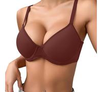 Sujetador Básico para Mujer Transpirable Sports Bra Seamless Wireless Push Up Bras transpirable ligero Básico Suaves Elástico Sujetador sin Aros Ajustable con Relleno Tejido Cómodo para Yoga Oficina