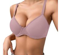 Sujetador Básico para Mujer Transpirable Sports Bra Seamless Wireless Push Up Bras transpirable ligero Básico Suaves Elástico Sujetador sin Aros Ajustable con Relleno Tejido Cómodo para Yoga Oficina