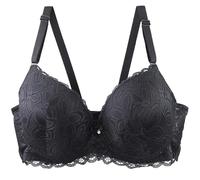 Sujetador clásico de encaje de algodón para mujer con armaduras, sujetador deportivo con bustier ajustable, conjunto de sujetadores cómodos, ropa interior para niña, algodón orgánico, Le Noir, 70E