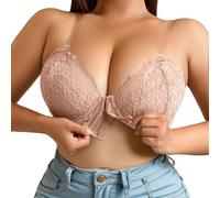 Sujetador cómodo con Aros y Cierre Frontal de Encaje para Mujer, para Uso Diario, Que sujeta y realza Perfectamente en Todas Las Estaciones. Sujetadores Lote