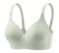 Sujetador cómodo sin costuras, sin aros, cuello en V, invisible, sujetador push up, pechos grandes, agarre fuerte, sin costuras, minimizador sin aros, sujetador antiagging, sin aros, verde, XXL