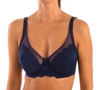 Selene Mariluz, Sujetador con Aros Para Mujer, Azul Marino, ES 105C