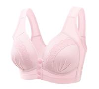 Sujetador con Aros de Talla Grande con Correa para el Hombro Ajustable con Copa Moldeadora de botón Frontal de Encaje Sexy para Mujer Ropa Interior Super Sexy