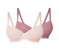 Sujetador con aros para mujer para tallas grandes - Rosa#Tallas:110D. Talla