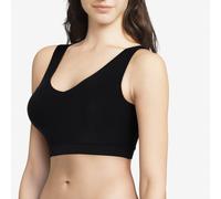 Sujetador con cuello de pico SOFTSTRETCH Mujer Talla XS/S. Color Negro
