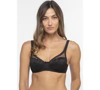 Sujetador cruzado femenino y reciclado Mujer Talla 100B. Color Negro