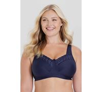 Sujetador de algodón reductor sin aros Mujer Talla 105D. Color Azul