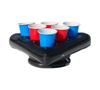 Sujetador De Bebidas Flotante - Bandeja Plegable y Reutilizable para Bebidas,Soporte Inflable para Refrescos - para Fiestas de Verano en el Parque, Cerveza, Refresco, Agua, y Limonada