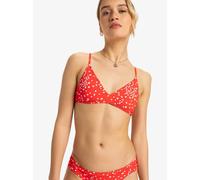 Roxy PT Beach Classics Athletic Tri Camiseta, Poppy Red Dancing Ditsy Swim, M Women's