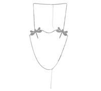 Sujetador de cadena de pecho para discoteca, cadena de cuerpo de cristal animal, cadena para el cuerpo, arnés de playa, cadena de pecho para mujer