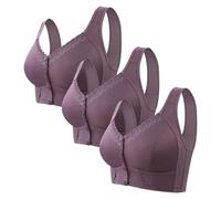 Sujetador de cierre delantero mujer sujetador deportivo acolchado BH entrenamiento para fitness correr correr sujetador ropa interior push up apertura frontal suave 2026 soporte garganta, Pp5, 56