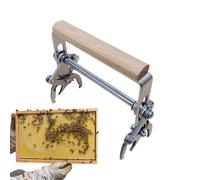 Sujetador de Cuadros para Abejas,Mango de Madera Universal Ergonomico para Apicultura | Levantador y Agarre de Cuadros de Abejas | para la Extracción y Manejo de Panales de Miel