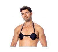 Bondage Play Sujetador de Cuero con Pinchos Unisex - 100 gr
