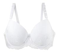 Sujetador de encaje para mujer Push up - Bralette sin aros sin costuras acolchado Bustier con cuello en V profundo sin cables Minimizer BHS Skiny Bra Transpirable Ropa Interior Busto Sujetador