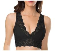 Sujetador de Encaje Sexy para Mujer, Ropa Interior sin Aros en la Espalda Sujetadores Bikini