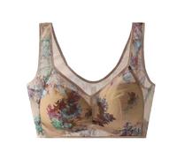 Sujetador de encaje sin botones cómodo push up sujetador cómodo bralette inalámbrico para mujeres sujetador postural sujetador diario con banda elástica bajo el pecho material transpirable para dar