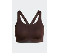 ADIDAS PERFORMANCE Sujetador deportivo 'Optime' chocolate / gris oscuro XXLxE/F/G EUR