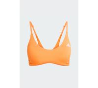 adidas Donna Optime Essentials Workout Light Support Bra Adjustable Straps, Pure Orange, S