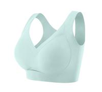 Sujetador de espalda baja, talla grande, parte superior de bandeau | Sujetadores deportivos sin tirantes, favorecedores para correr, para mujer, con cierre frontal, de alto soporte, busto grande
