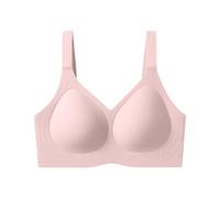 Sujetador de gel sin costuras para levantamiento de pecho grande W Copa diseño soporte de aro adelgazante y, Rosa., XXL