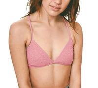 Sujetador de hilo para mujer, sin varillas, con forro ligero, brasier de belleza, brasier de maternidad con relleno, rosa, L