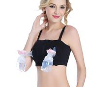 Sujetador de lactancia manos libres para mujeres embarazadas, extractor de leche, sujetador de lactancia para pechos grandes, sujetador de l