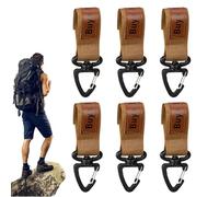 Sujetador de Llaves para Cinturón Clip Porta Llaveros - 6 Piezas Hebilla De Llavero Correa Nylon Antideslizante | Ganchos Para Llavero De Equipo - para Cuerda Paracord, Mochila, y Botella de Agua