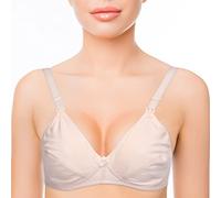 Sujetador de Maternidad de algodón Frente Sujetador Abierto para amamantar Mujeres Embarazadas Sujetadores de Lactancia para amamantar(40/90-piel)