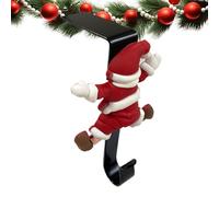 Sujetador De Medias Navideñas | Gancho Para Guirnaldas De Repisa Sin Taladro,Colgadores De Guirnaldas De Chimenea | Para Coronas Cadenas De Luces LED Pequeñas Linternas Propietarios Anfitriones