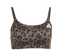 adidas Optime Essentials 3-Stripes Leopard Light Support Sujetador Deportivo Mujer (Pack de 1)
