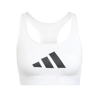 Adidas Sujetador deportivo Powerreact Graphic - Logo grande - Blanco XS