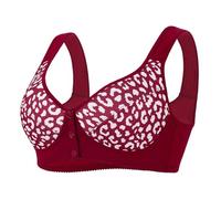 Sujetador de Mujer en Algodón Transpirable, Sin Aros ni Relleno, Colección Blanca Sujetador Cierre Delantero