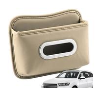 Sujetador De Pañuelos para Automóvil,Accesorios Vehiculares De Cuero Adhesivo - Dispensador De Pañuelos para Automóvil,para Reposabrazos Consola Visera del Sol SUV Camión Hogar Restaurante