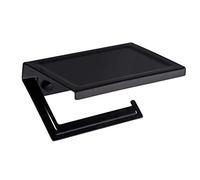 Sujetador de papel Soporte de papel higiénico negro Soporte de papel higiénico de acero inoxidable Soporte de papel higiénico con estante Soporte de papel higiénico para baño Portarrollos de papel higiénico para baño