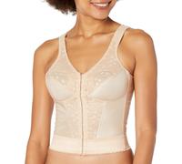 Sujetador de postura de l nea larga, adelgazante, cobertura total, cierre frontal, encaje, sin aros, forma exquisita, n. 5107565, rosa beige 38D