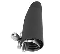 Sujetador de Saxofón, Rendimiento Estable Plata Negro Ajustable Saxofón Ligadura Accesorios para Instrumentos Musicales para Saxofón Alto Clarinete