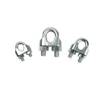 sujetador de sillín de perno U, Abrazaderas for cable tipo U, acero inoxidable 304, color plateado, paquete de 16 tamaños múltiples M2 a M16(2pcs M8)