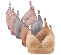 Sujetador De Talla Grande con Correa De Hombro Ajustable Y Copa Moldeadora De Botón Trasero De Encaje Sexy para Mujer Sujetadores De Sujetador Sin Costuras Ni Aros